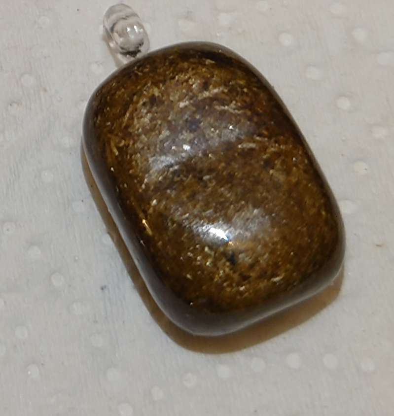 Crystal necklace - bronzite photo