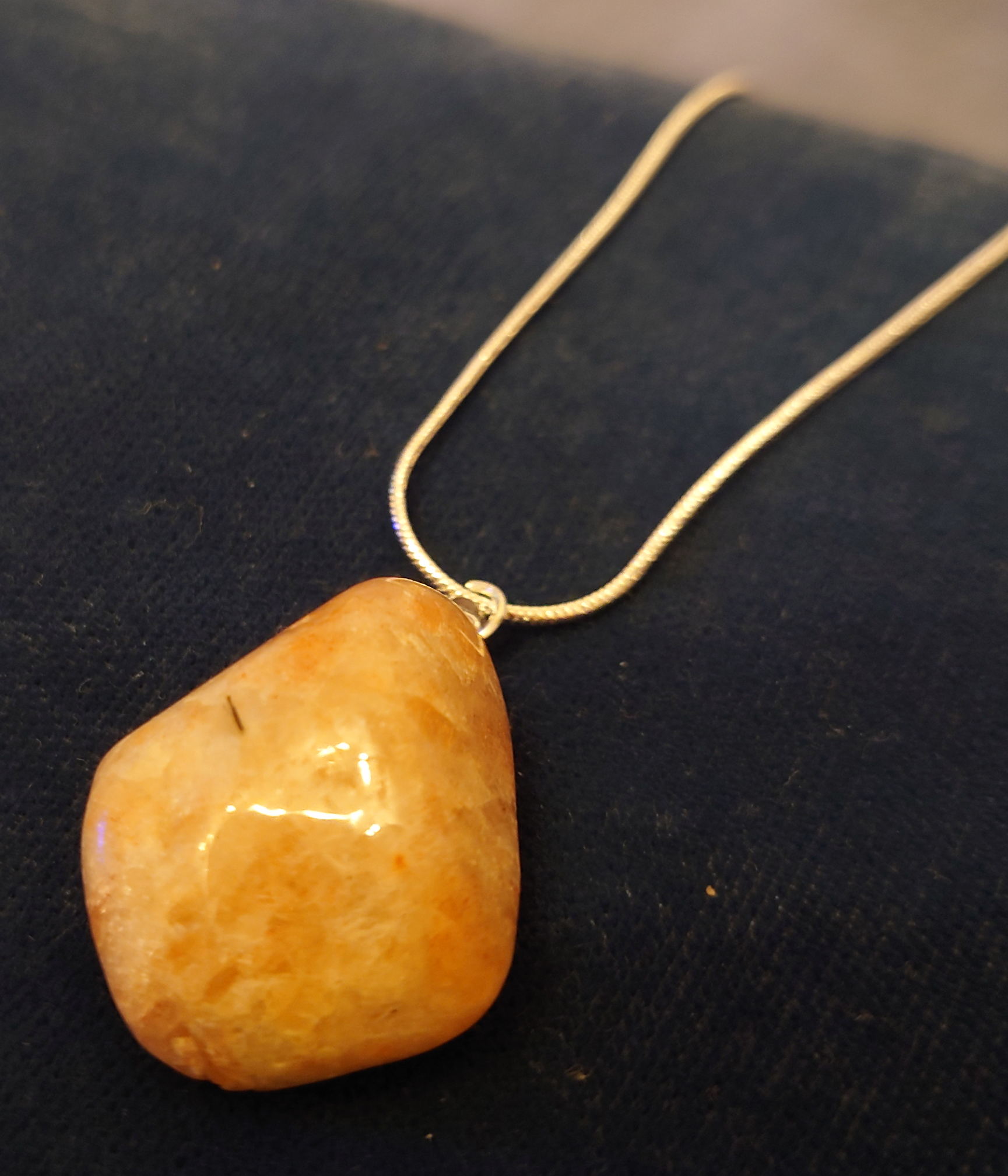 Crystal necklace - sunstone photo