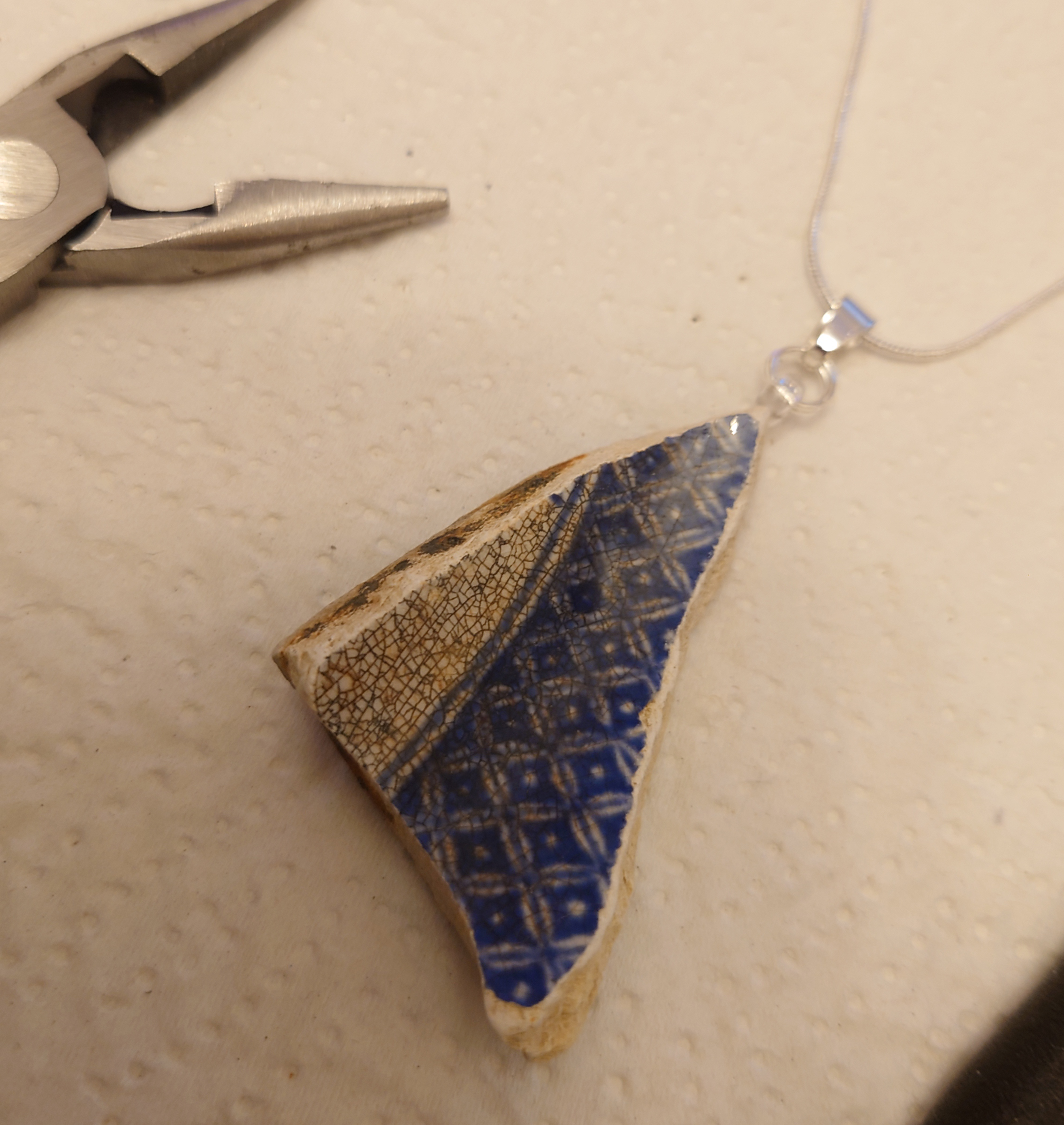 Ceramic fragment necklace photo